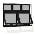 sh_Janela PVC 2 Folha Maxiar 3 Fixa Sup Ext